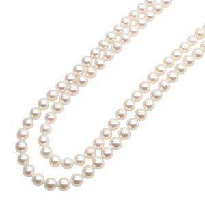 Tasaki Long Pearl Silver Necklace